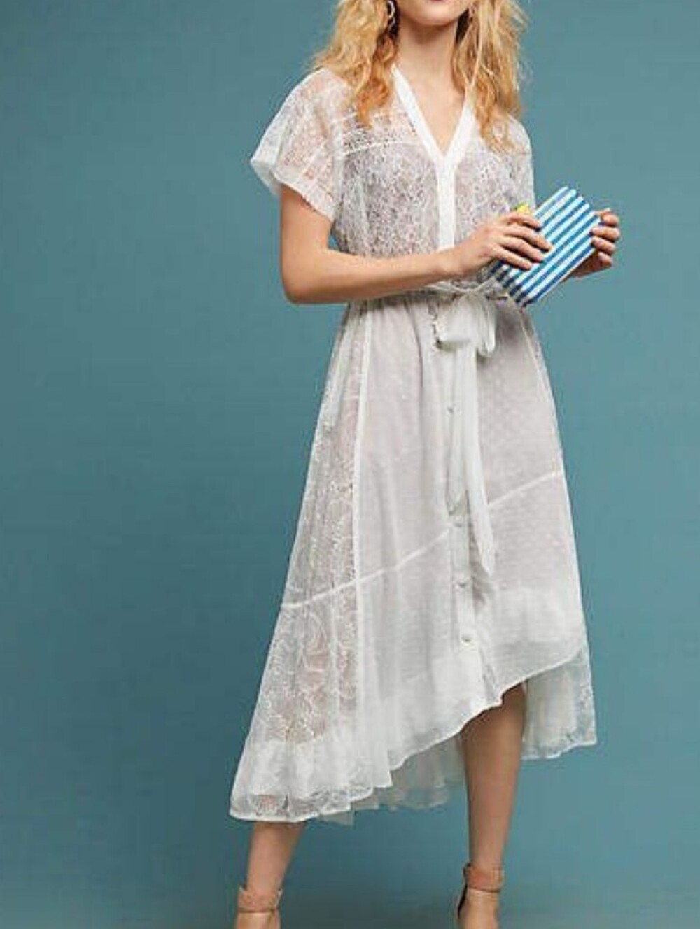 ANTHRO | $498 Byron Lars Katalina Midi Dress - Picture 4 of 10